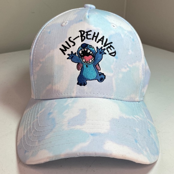 Disney Accessories - Disney Lilo and Stitch Tie Dye Camo Adjustable Hat Multi-Color Mis-Behaved